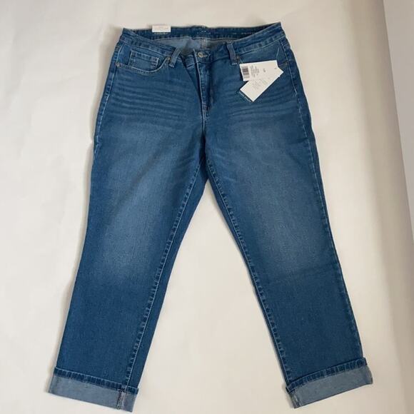 $25/ New Direction Girlfriend Cuffed Jeans Size 12R - Picture 14 of 16
